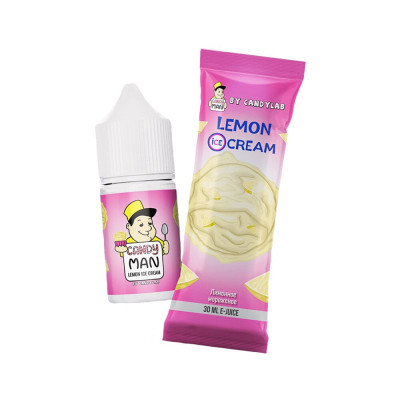 Жидкость Candyman SUPER Lemon ice Cream 30 мл (Лимонное Мороженое)