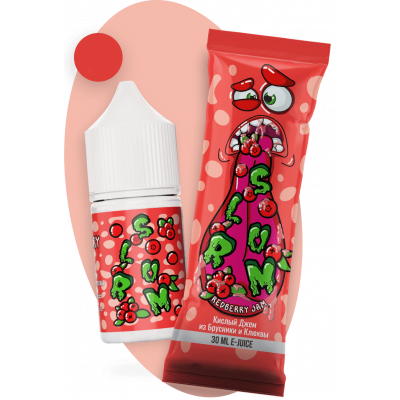 Жидкость Slurm Redberry Jam 30 мл (Кислый Джем из Брусники и Клюквы)