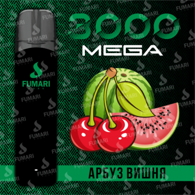 Электронная сигарета Fumari Pods Mega Арбуз-Вишня (3000 затяжек)