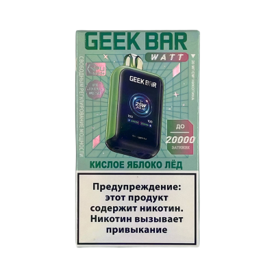 GEEK BAR WATT 20000 Кислое яблоко, лёд