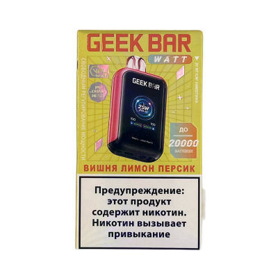 GEEK BAR WATT 20000 Вишня, лимон, персик