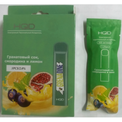 HQD Cuvie Pomegranate juice with currants (Гранатовый сок со смородиной и лимоном)