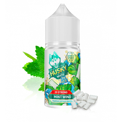 Жидкость HUSKY White Salt Strong Mint Wind 30 мл (Леденящая мятная жвачка)