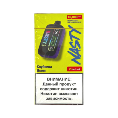 NASTY BAR D16Ki 16000 Клубника, дыня