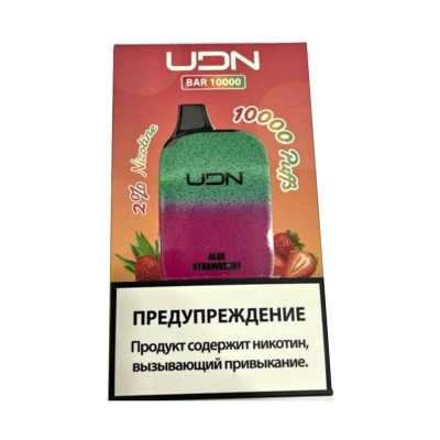 UDN BAR 10000 Aloe Strawberry (Алоэ-Клубника)