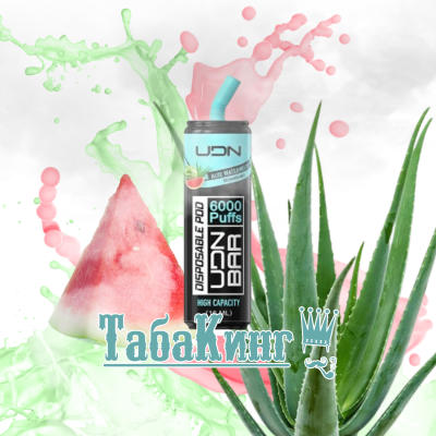 UDN BAR 6000 Aloe Watermelon (Алоэ-Арбуз)