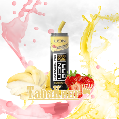 UDN BAR 6000 Strawberry Banana (Клубника-Банан)