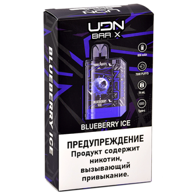 UDN BAR X III 7000 Blueberry Ice (Черника Лед)