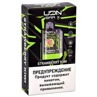 UDN BAR X III 7000 Strawberry Kiwi (Клубника-Киви)