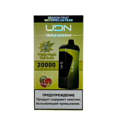 UDN Triple M 20000 Dragonfruit Watermelon Pear (Драгонфрут, Арбуз, Груша)