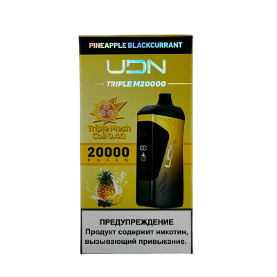 UDN Triple M 20000 Pineapple Blackkurrant (Ананас, Чёрная Смородина)