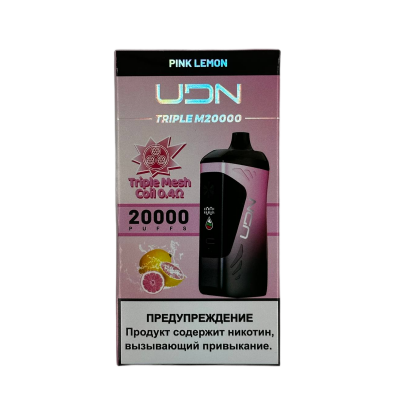 UDN Triple M 20000 Pink Lemon (Розовый Лимонад)