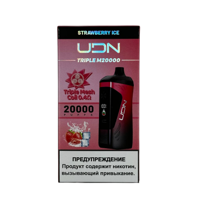 UDN Triple M 20000 Strawberry Ice (Клубника, Лёд)