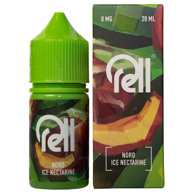 Жидкость RELL GREEN Nord ice Nectarine (Холодный Нектарин) 0% 28 мл