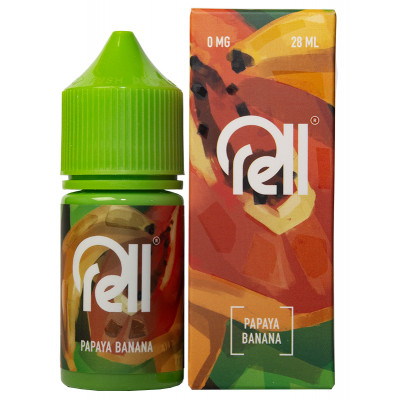 Жидкость RELL GREEN Papaya Banana (Папайя-Банан) 0% 28 мл