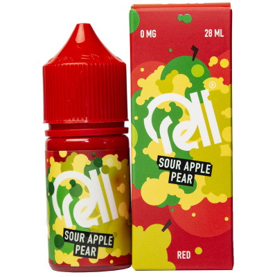 Жидкость REEL LOW COST Sour Apple Pear (Кислое Яблоко, Груша) 0% 28 мл