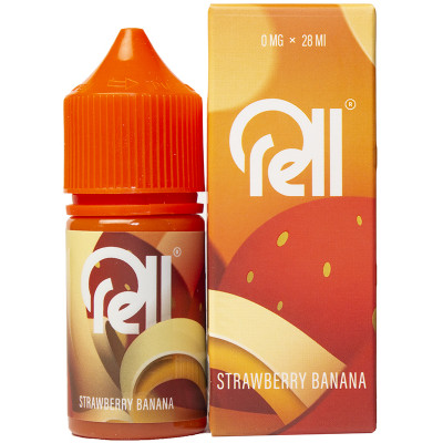 Жидкость RELL ORANGE Strawberry Banana (Клубника-Банан) 0% 28 мл